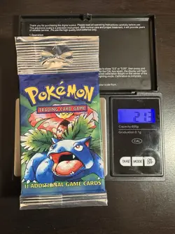 WOTC Pokemon Base Set Booster Packs Long Stem Packs Heavy and Light Packs - Image 3