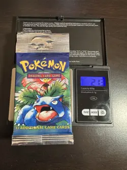 WOTC Pokemon Base Set Booster Packs Long Stem Packs Heavy and Light Packs - Image 4