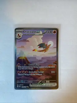 Pokemon Charizard EX 199/165 SV Scarlet and Violet 151 Special Illustration Rare - Image 1