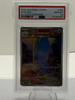 Pokemon 2025 Wailord 162/159 Journey Together Illustration Rare PSA 10 - Image 1