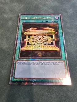 Gold Sarcophagus 1st Edition Quarter Century Secret Rare RA02-EN052 Yu-Gi-Oh! - Image 2