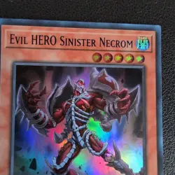 Evil HERO Sinister Necrom LDS3-EN026 Ultra Rare blue 1st Edition Yugioh - Image 2