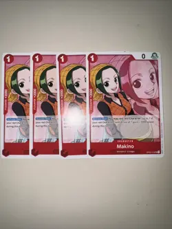One Piece OP02-015 Makino X4 Playset English Uncommon One Piece TCG Non-foil - Image 1