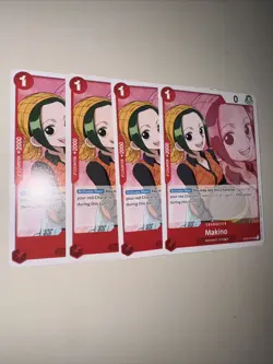 One Piece OP02-015 Makino X4 Playset English Uncommon One Piece TCG Non-foil - Image 2