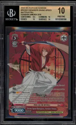 Weiss Schwarz Divine-Speed Battojutsu Kenshin Himura RKN/S115-E043OFR OFR BGS 10 - Image 1