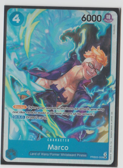 One Piece Card Game - Marco - SR - PRB02-008 - NM - English - Image 1