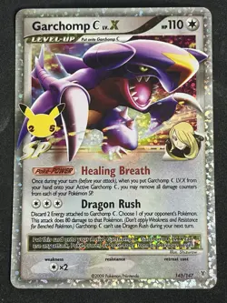 Pokemon Card Garchomp C Lv. X Supreme Victors 145/147 Holo Rare - - Image 1