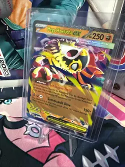 Pokemon ASC Near mint Mega Hawlucha EX Rare Card English Ascended heroes 116/217 - Image 2