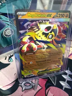 Pokemon ASC Near mint Mega Hawlucha EX Rare Card English Ascended heroes 116/217 - Image 3