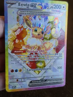 2025 Pokemon Prismatic Evolutions Eevee EX #174 UPC BLACK STAR PROMO Card - Image 1