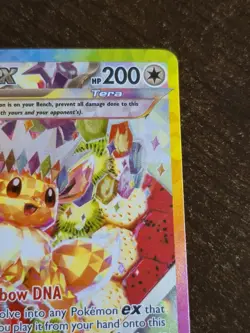 2025 Pokemon Prismatic Evolutions Eevee EX #174 UPC BLACK STAR PROMO Card - Image 4