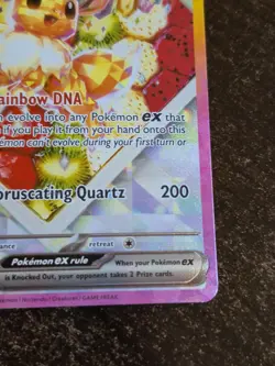 2025 Pokemon Prismatic Evolutions Eevee EX #174 UPC BLACK STAR PROMO Card - Image 5