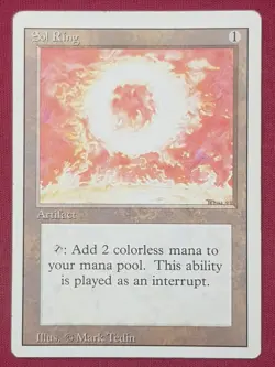 Magic The Gathering REVISED EDITION SOL RING artifact card MTG - Image 1
