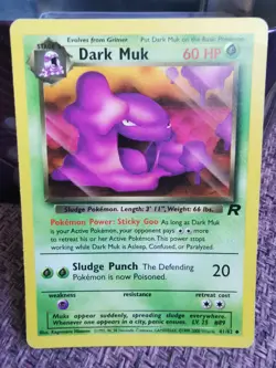 Pokemon Dark Muk 41/82 Team Rocket Card NM WOTC Vintage - Image 1