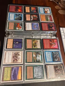 Vintage Magic The Gathering bulk lot cards binder duplicates RPG Game Dragons - Image 1