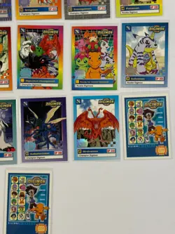 Lot of 16 Upper Deck Digimon Cards Cockatrimon Gabumon Foil 1999 LP - Image 4