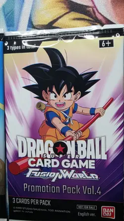 SEALED Promotion Pack Vol 2 - 5 Fusion World 4 Packs Total 15 Cards Dragon Ball - Image 4