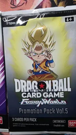SEALED Promotion Pack Vol 2 - 5 Fusion World 4 Packs Total 15 Cards Dragon Ball - Image 5