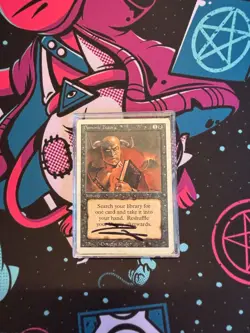 Demonic Tutor Revised Edition Regular SIGNED BY ORIGINAL ARTIST AT MTG CON - Image 3