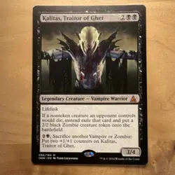Magic: The Gathering Kalitas, Traitor of Ghet Oath Gatewatch 86/184 Mythic Black - Image 1
