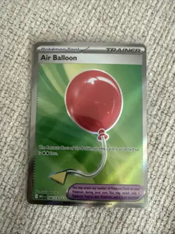 Pokemon TCG Trainer Air Balloon 166/132 Secret Rare 1st Edition Gym Heroes - Image 1