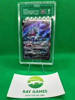Pokemon TCG Suicune V GG38/GG70 Crown Zenith Galarian Gallery Tag 9 Mint - Image 1