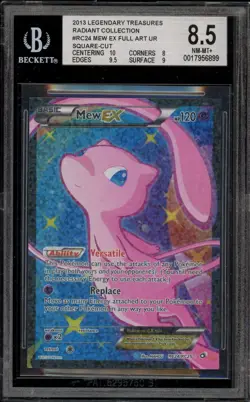 Pokemon Mew EX Legendary Treasures Radiant Coll. Full Art #RC24 BGS 8.5 - Image 1