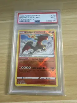 Pokemon Sword & Shield Crown Zenith Radiant Charizard #020/159 PSA 9 - Image 1