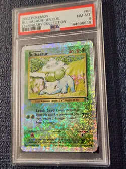 2002 Pokemon Legendary #68 Bulbasaur REV FOIL - Image 1