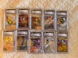 Bulk Graded Pokemon Card Slab Lots (10) - EX/Trainer/Full Art/Illustration Rare - Image 1