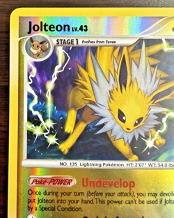 Jolteon LV.43 26/111 Rising Rivals Reverse Holo Pokemon TCG Card Near Mint NM - Image 4