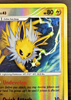 Jolteon LV.43 26/111 Rising Rivals Reverse Holo Pokemon TCG Card Near Mint NM - Image 5