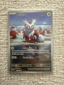 Delibird Rare Holo Pokemon TCG Mega Evolution Illustration 152/132 NM Condition - Image 1