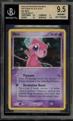 Pokemon Mew Value Bx. Black Star Holo Promo #040 BGS 9.5 Gem Mint - Image 1