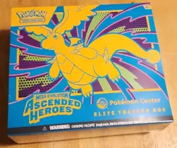 Pokemon TCG: Ascended Heroes Pokemon Center Exclusive ETB IN HAND READY TO SHIP✅ - Image 1
