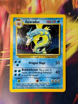 Gyarados 6/102 LP-NM Holo Rare Base Set 1999 Pokemon TCG - Image 1