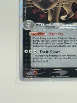 Pokemon TCG Rockets Persian ex 116/115 Unseen Forces Holo - Image 5