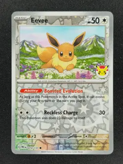 Eevee 074 pkmn Day STAMP Pokemon Prismatic 2025 NM 🔥🔥🔥 - Image 1