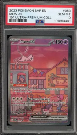 Pokemon Mew ex 151 Ultra-Premium Coll. Full Art Promo SVP EN 053 PSA 10 Gem Mint - Image 1