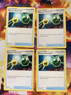 Pokemon TCG x4 Energy Retrieval 127/159 Regular Common - Crown Zenith - Image 1