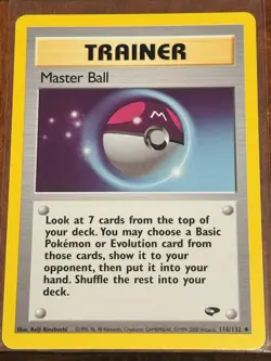 Pokemon 2000 Gym Challenge Unlimited Master Ball #116 - Image 1