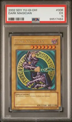 Dark Magician SDY-006 Ultra Rare Unlimited Yugioh PSA 5 *484 - Image 1