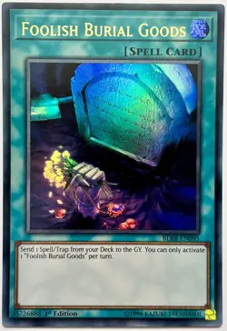BLRR-EN095 Foolish Burial Goods - Ultra Rare 1st Edition Lightly Played YuGiOh - Image 1
