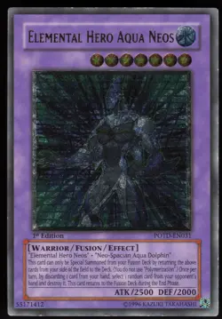 Elemental Hero Aqua Neos POTD-EN031 Ultimate Rare 1st Edition UDE Yu-Gi-Oh LP2 - Image 1
