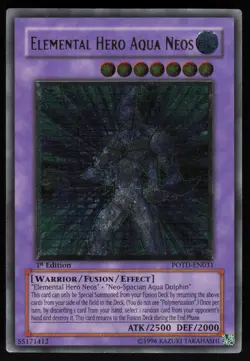 Elemental Hero Aqua Neos POTD-EN031 Ultimate Rare 1st Edition UDE Yu-Gi-Oh LP3 - Image 1