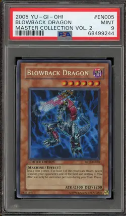 Yu-Gi-Oh! Blowback Dragon Master Coll. Vol. 2 Secret Rare MC2-EN005 PSA 9 Mint - Image 1
