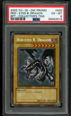 Red-eyes B. Dragon BPT-005-97 Reverse Foil Error Yugioh PSA 6 *919 - Image 1