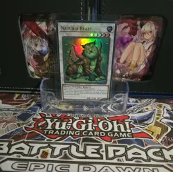 YUGIOH Ultra Rare Naturia Beast DUPO-EN091 - Image 1