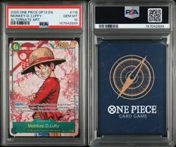2025 ONE PIECE OP13-CARRYING ON HIS WILL ALT ART MONKEY D. LUFFY 118 PSA10 - Image 4