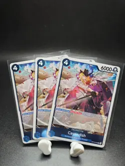 ONE PIECE Cavendish OP10-045 Rare x3 Royal Blood Luffy Nami Zoro Sanji Usopp - Image 1